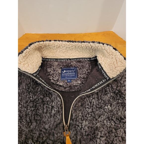 Simply Southern Fluffy Warm Quarter Zip Fleece Ladies Size S - Picture 1 of 10
